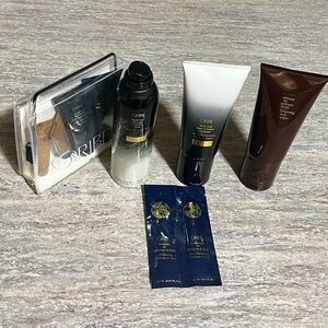 Oribe Bundle 9-Piece Haircare 4-PC Travel Pack, 2-conditioners, 1-Spray & Bonus